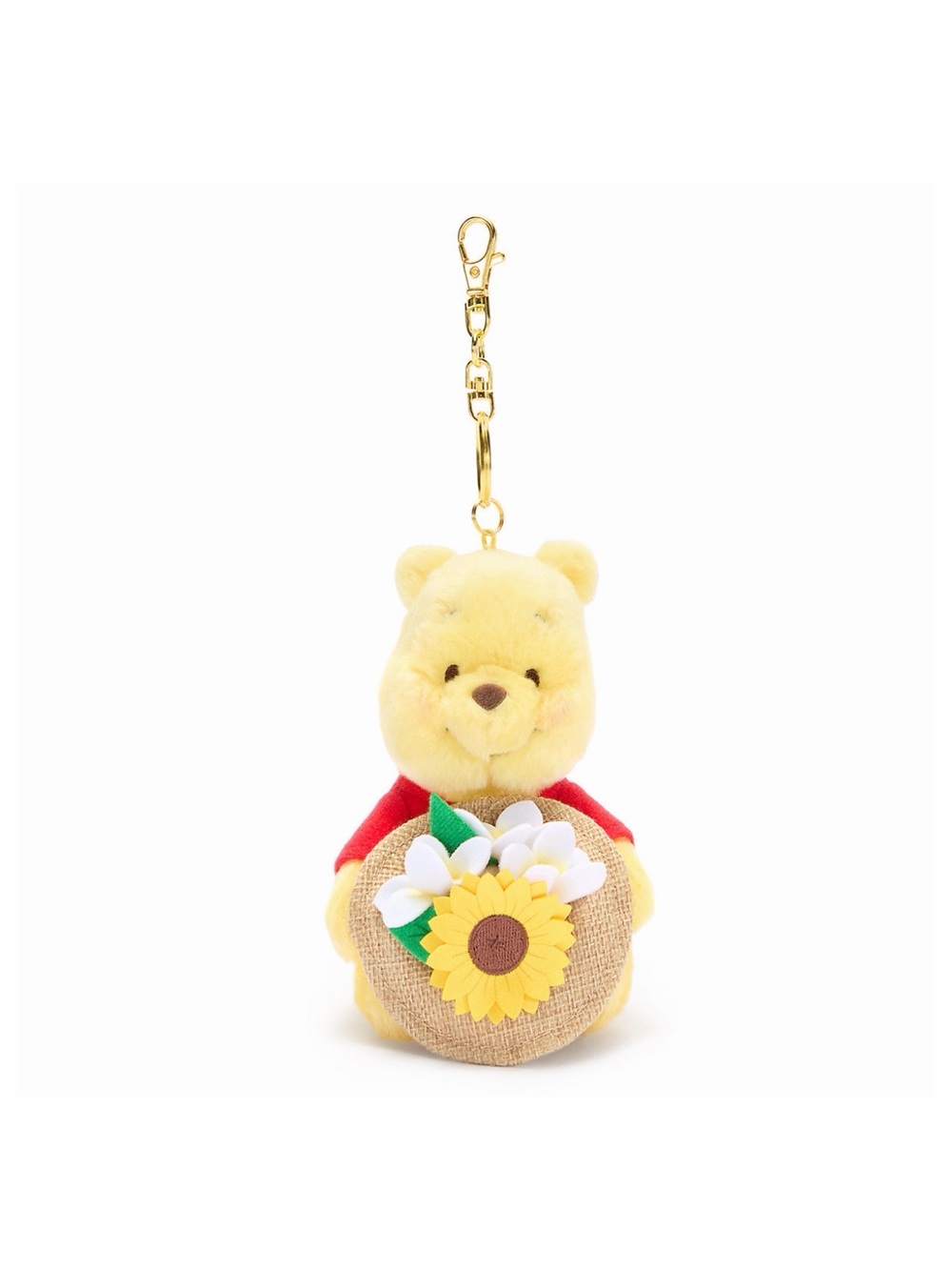 Winnie the Pooh summertime plush bag charm key chain- Japan Disney